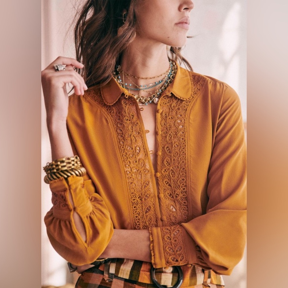 NWOT Sezane Melusine blouse